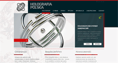 Desktop Screenshot of holografia.com.pl