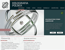 Tablet Screenshot of holografia.com.pl